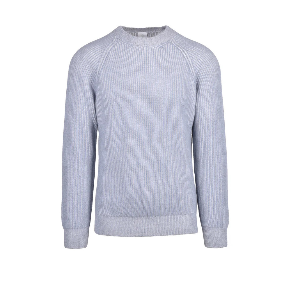 ELEVENTY Ribbed Crew Neck Sweater Cashmere - Grey